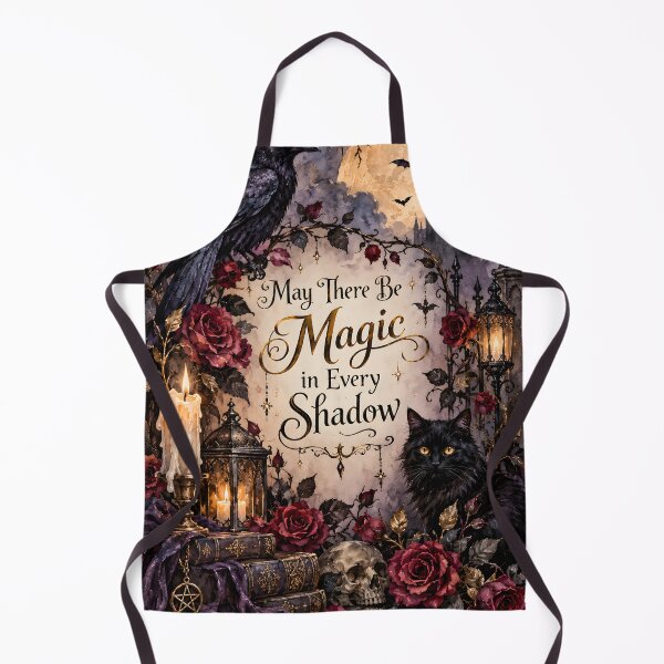 Item preview, May There Be Magic in Every Shadow – Gothic Raven, Black Cat & Moon designed and sold by blankTeeShirt.