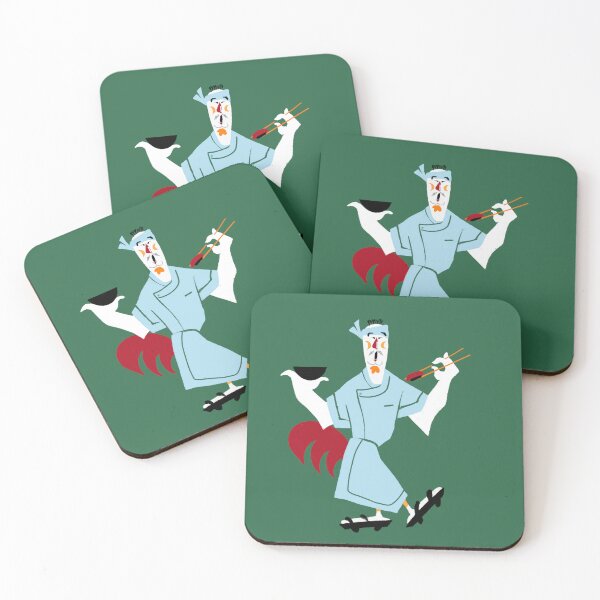Item preview, Japanese chef rooster in Light Blue designed and sold by UVAART.