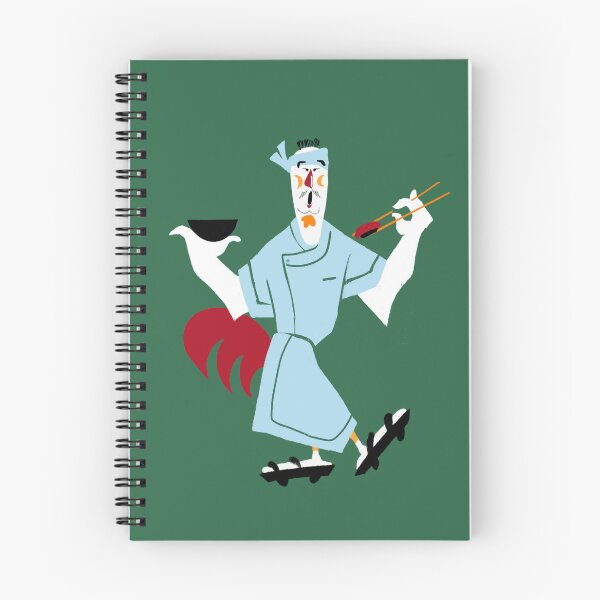Item preview, Japanese chef rooster in Light Blue designed and sold by UVAART.