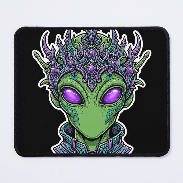 Item preview, Alien King Crown Portrait Art designed and sold by Gangster-Design.