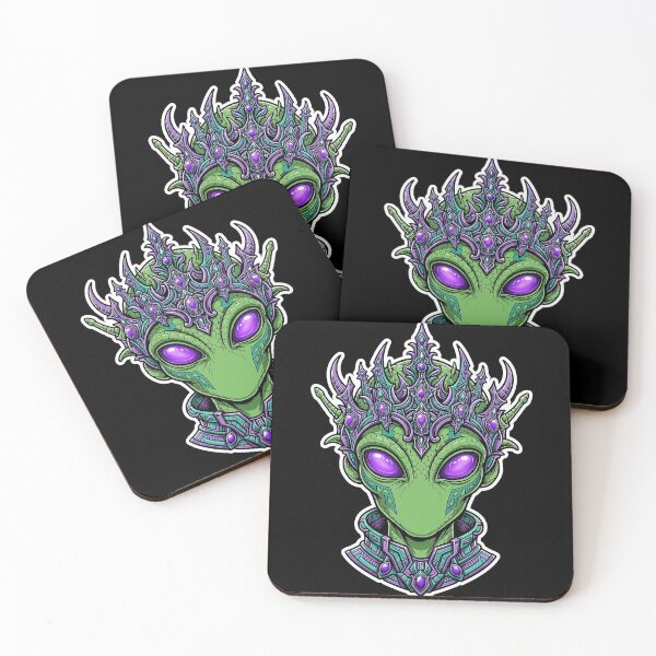 Item preview, Alien King Crown Portrait Art designed and sold by Gangster-Design.