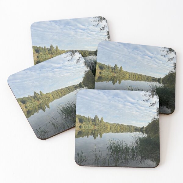 Item preview, lake, water, landscape, sky, nature, river, reflection, forest, summer, trees, tree, pond, cloud, clouds, park, autumn, outdoors designed and sold by MartaElezart.