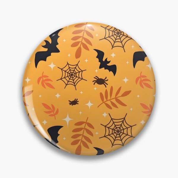 Item preview, Spooky Halloween Seamless Pattern with Flying Bats, Spider Webs, and Autumn Leaves designed and sold by interdesigner.