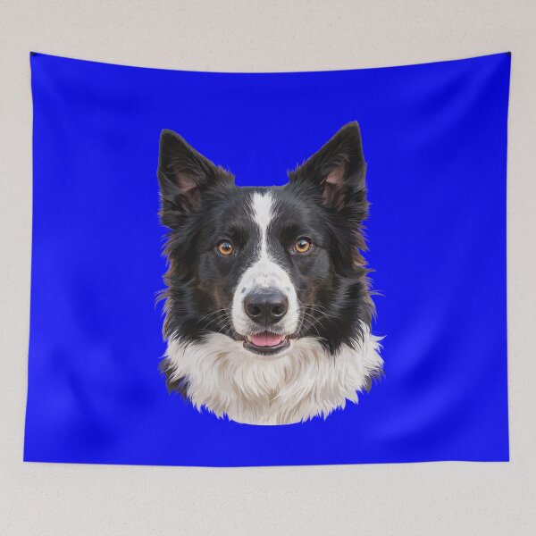 Item preview, Dog Pet Owner Art Design Border Collie Full Face Portrait designed and sold by fantasticdesign.