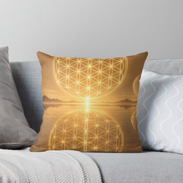 Item preview, Glowing Gold Flower of Life Over Salt Flats designed and sold by monkeybusiness.pt.