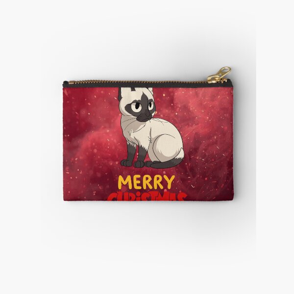 Item preview, Cute Siamese Cat Merry Christmas Holiday Art designed and sold by stormk10.