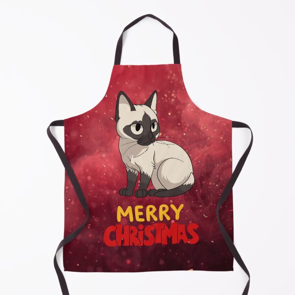 Item preview, Cute Siamese Cat Merry Christmas Holiday Art designed and sold by stormk10.