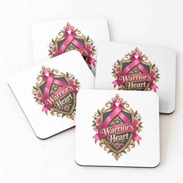 Item preview, Warriors Heart Noble Shield Ribbon Cancer Fighter designed and sold by UniversPlant | Blooming with Hope.