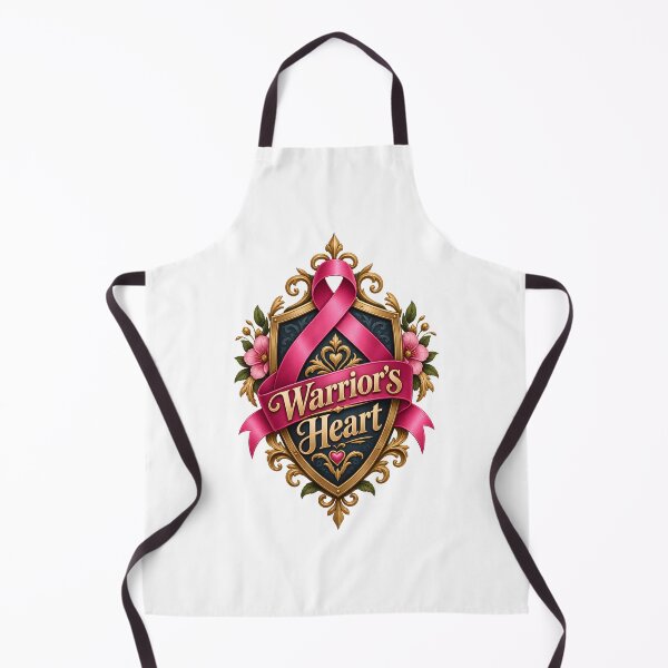 Item preview, Warriors Heart Noble Shield Ribbon Cancer Fighter designed and sold by UniversPlant | Blooming with Hope.