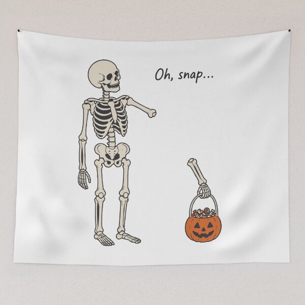 Item preview, Oh Snap Skeleton Arm Funny Halloween Pumpkin designed and sold by CreativeBrains7.