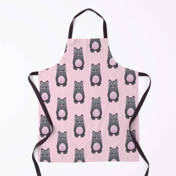 Item preview, Pattern of Cute Baby Black Cat - Kawaii Chibi illustration designed and sold by Agamaji.