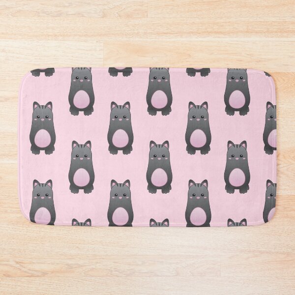 Item preview, Pattern of Cute Baby Black Cat - Kawaii Chibi illustration designed and sold by Agamaji.