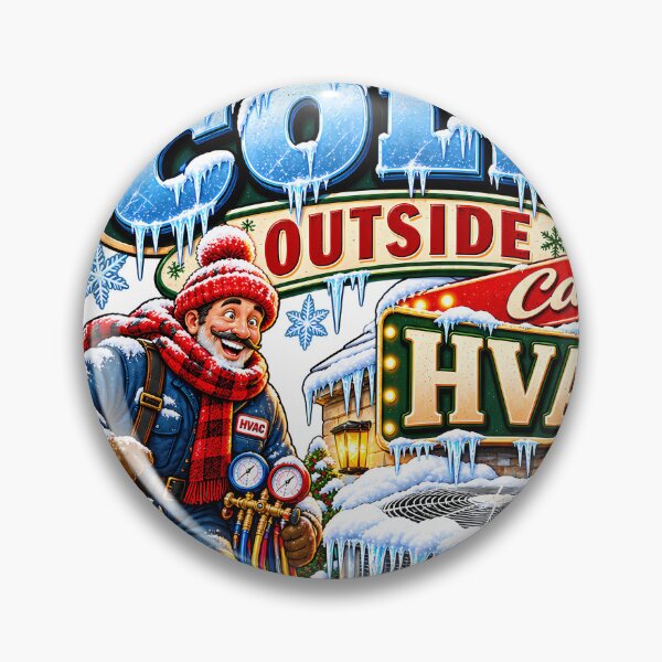 Item preview, Cold Outside Call HVAC Funny HVAC Tech Christmas designed and sold by 198tees.