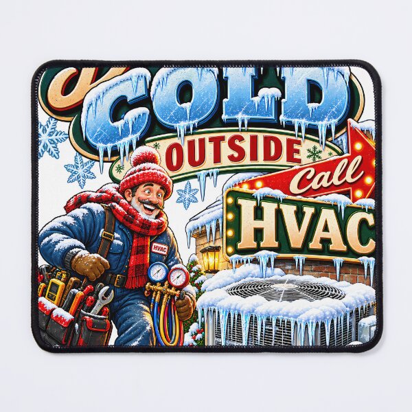 Item preview, Cold Outside Call HVAC Funny HVAC Tech Christmas designed and sold by 198tees.