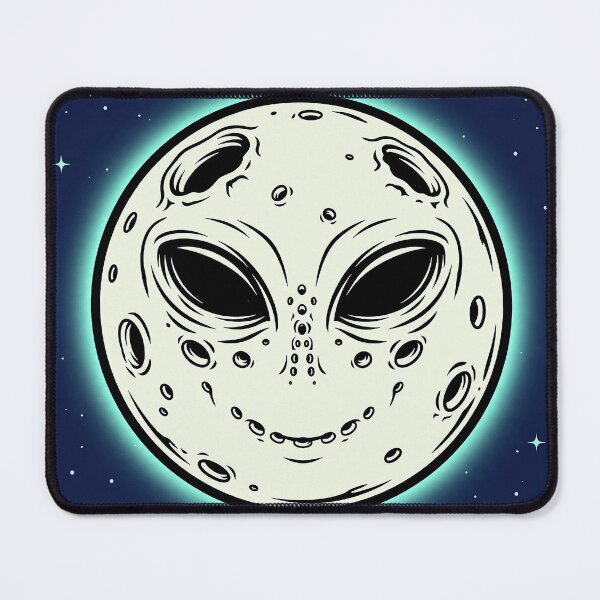 Item preview, Smiling Moon Alien Eyes Art designed and sold by Gangster-Design.