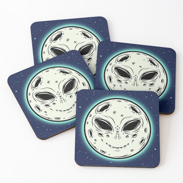 Item preview, Smiling Moon Alien Eyes Art designed and sold by Gangster-Design.