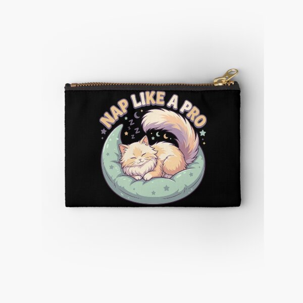 Item preview, Nap Like A Pro Cozy Sleeping Cat Cute Funny Quote    designed and sold by mood-draftsman.