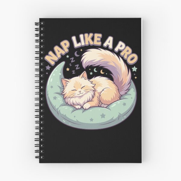 Item preview, Nap Like A Pro Cozy Sleeping Cat Cute Funny Quote    designed and sold by mood-draftsman.