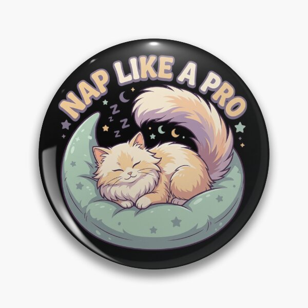 Item preview, Nap Like A Pro Cozy Sleeping Cat Cute Funny Quote    designed and sold by mood-draftsman.