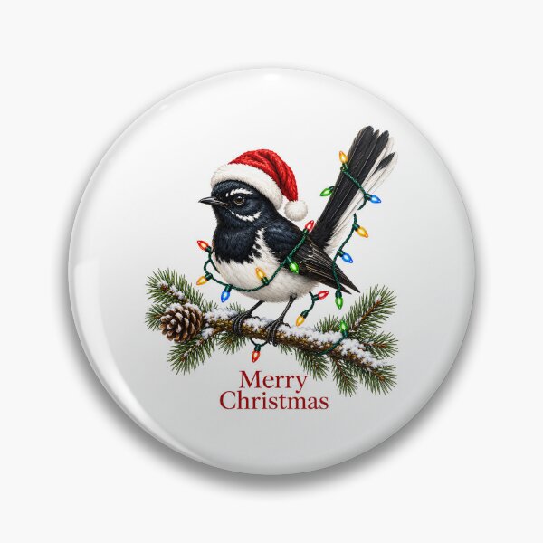 Item preview, Magpie Lark Christmas – Merry Christmas Australian Bird designed and sold by SVALANART.