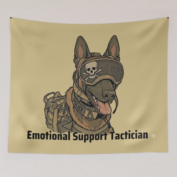 Item preview, Emotional Support Tactician designed and sold by EspritdeCorps.
