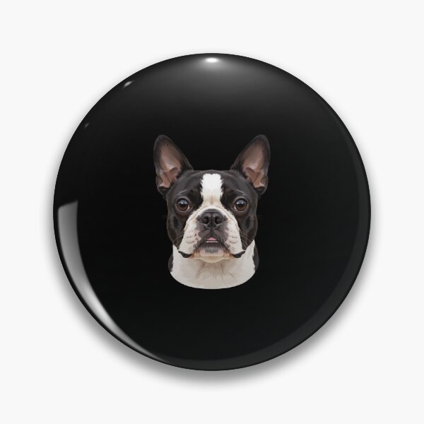 Item preview, Dog Pet Owner Art Design Boston Terrier Full Face Portrait designed and sold by fantasticdesign.