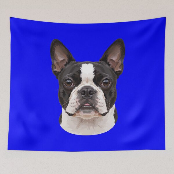 Item preview, Dog Pet Owner Art Design Boston Terrier Full Face Portrait designed and sold by fantasticdesign.