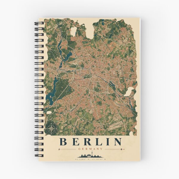 Item preview, Berlin Minimalist City Map designed and sold by Furflix.