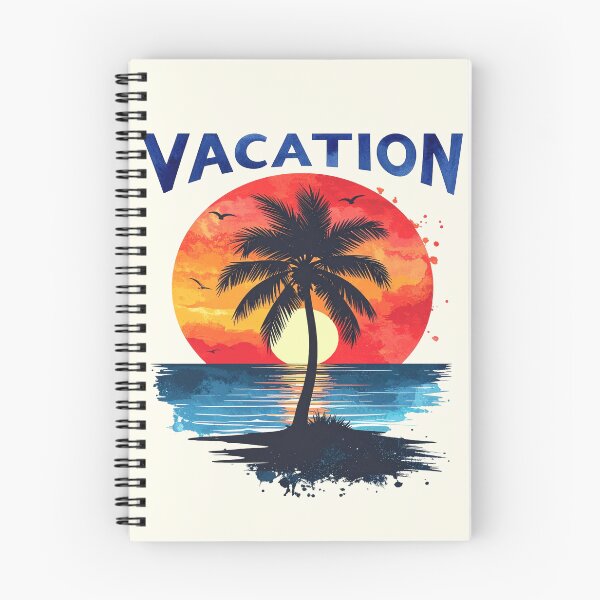 Aperçu de l'œuvre Vacances – Coucher de soleil tropical, envie de voyager créée et vendue par LiskoDesign.