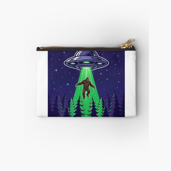 Item preview, Bigfoot UFO Beam Forest Art designed and sold by Gangster-Design.