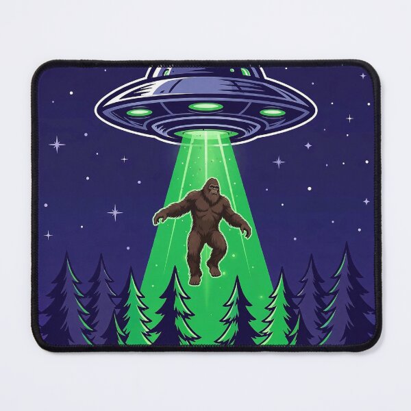 Item preview, Bigfoot UFO Beam Forest Art designed and sold by Gangster-Design.