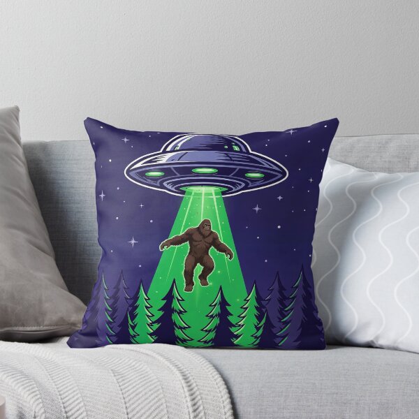 Item preview, Bigfoot UFO Beam Forest Art designed and sold by Gangster-Design.