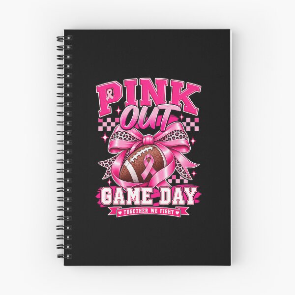 Item preview, Pink Out Game Day Breast Cancer Awareness Football designed and sold by Glow-Paw-Studio.