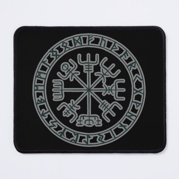 Item preview, Vegvisir Viking Runic Compass Runic Circle designed and sold by MaryMoonArt.