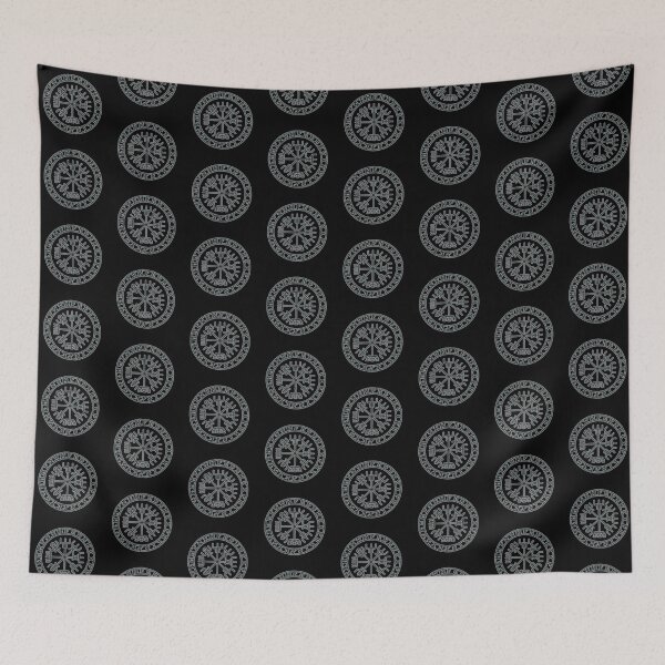 Item preview, Vegvisir Viking Runic Compass Runic Circle designed and sold by MaryMoonArt.