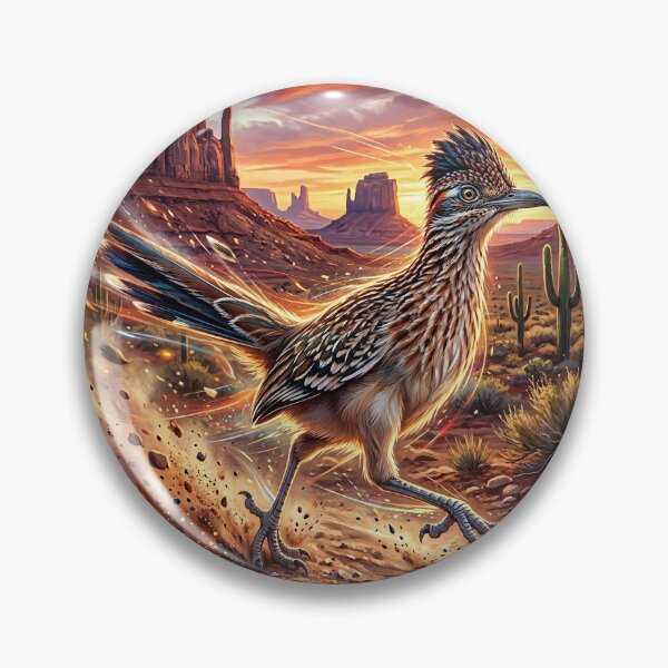 Item preview, Agile Roadrunner Sprinting Through Desert Plain designed and sold by Lucid Dream Pixel.