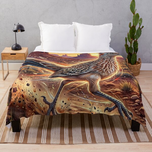 Item preview, Agile Roadrunner Sprinting Through Desert Plain designed and sold by Lucid Dream Pixel.