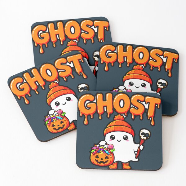 Item preview, Ghost Kawaii Halloween Candy Pumpkin Trick Or Treat designed and sold by AstronautMerch.