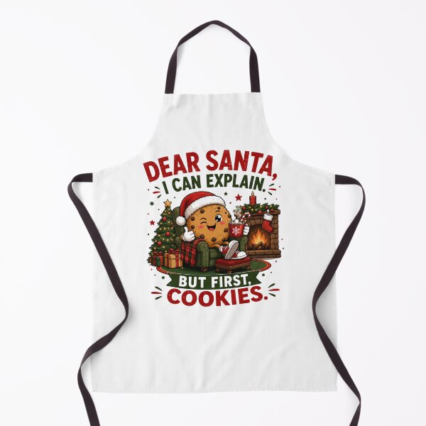Item preview, Dear Santa I Can Explain But First Cookies – Funny Christmas Cookie designed and sold by SVALANART.