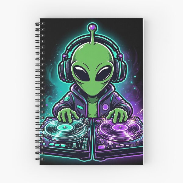 Item preview, Alien DJ Turntables Art designed and sold by Gangster-Design.
