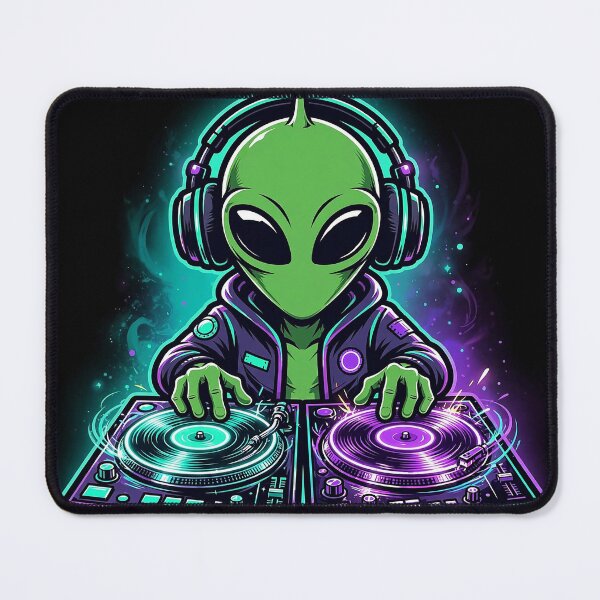Item preview, Alien DJ Turntables Art designed and sold by Gangster-Design.