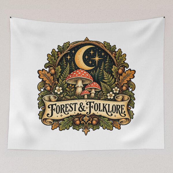 Aperçu de l'œuvre Forêt et folklore vintage créée et vendue par MysticCanvasAi.