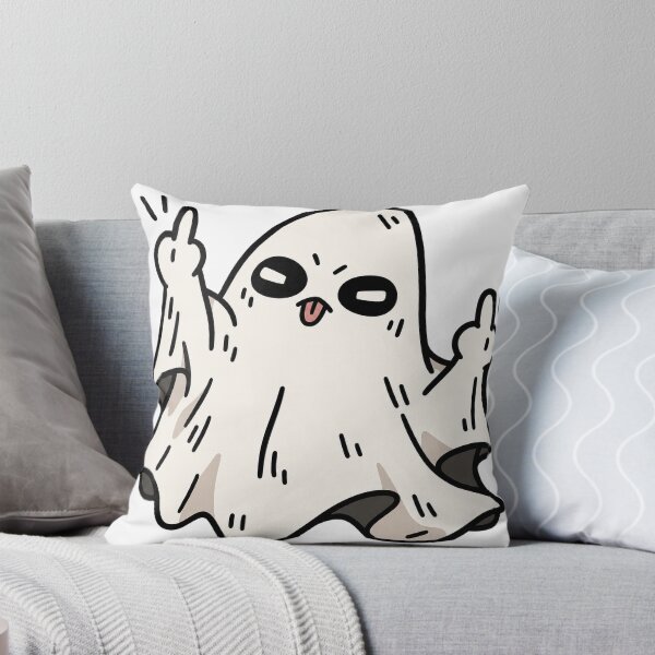 Item preview, Sassy Ghost Flipping Off Funny Halloween T-Shirt Design designed and sold by KIDEnia.