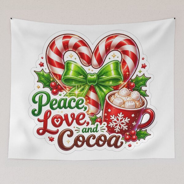 Item preview, Peace Love and Cocoa Christmas Design designed and sold by MargaretPolanco.
