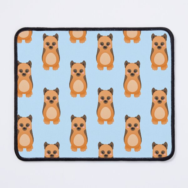 Item preview, Pattern of Cute Baby German Shepherd Dog - Kawaii Chibi illustration designed and sold by Agamaji.