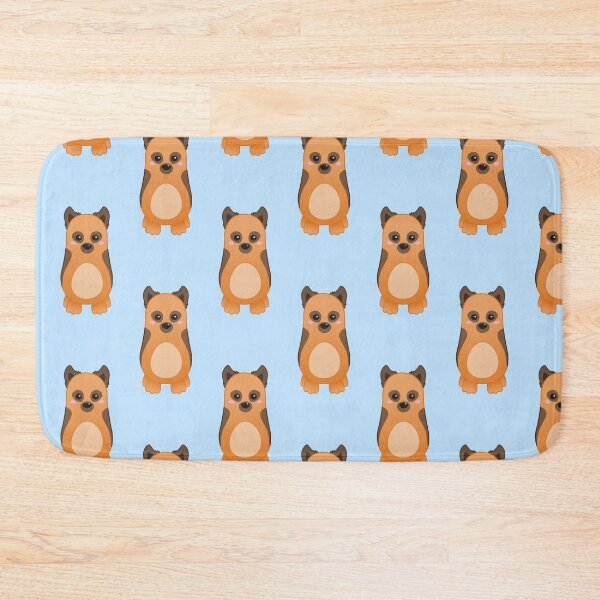 Item preview, Pattern of Cute Baby German Shepherd Dog - Kawaii Chibi illustration designed and sold by Agamaji.