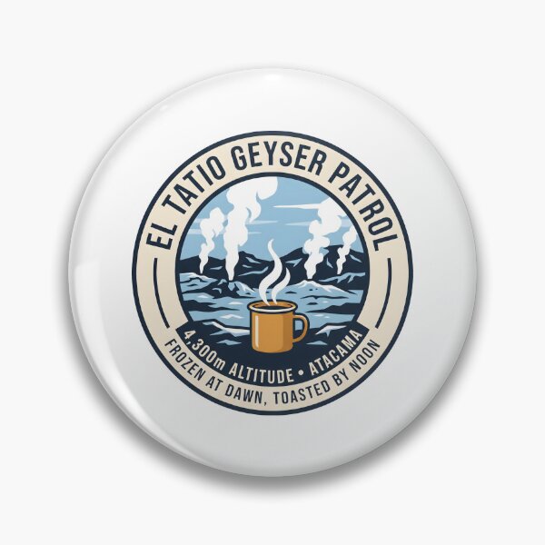 Item preview, El Tatio Geyser Patrol - Atacama Chile Altitude Vintage Emblem. designed and sold by MyHappyArtShop.