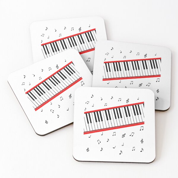 Item preview, Piano Keys Music Notes Gift for Pianists designed and sold by Glow-Paw-Studio.
