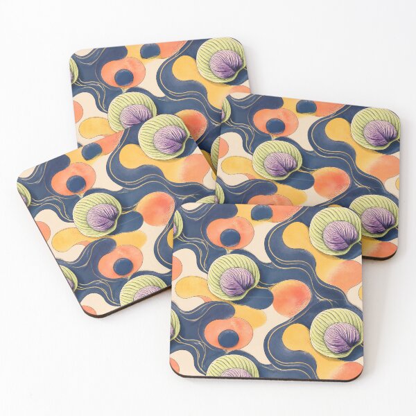 Item preview, Abstract Pattern Leaves Composition designed and sold by StylishDecor.