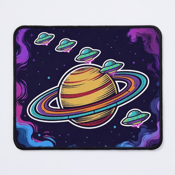 Item preview, Crimson Gold Planet Rings Art designed and sold by Gangster-Design.